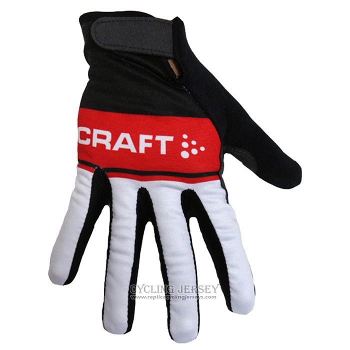2020 Craft Full Finger Gloves Cycling Black Red White